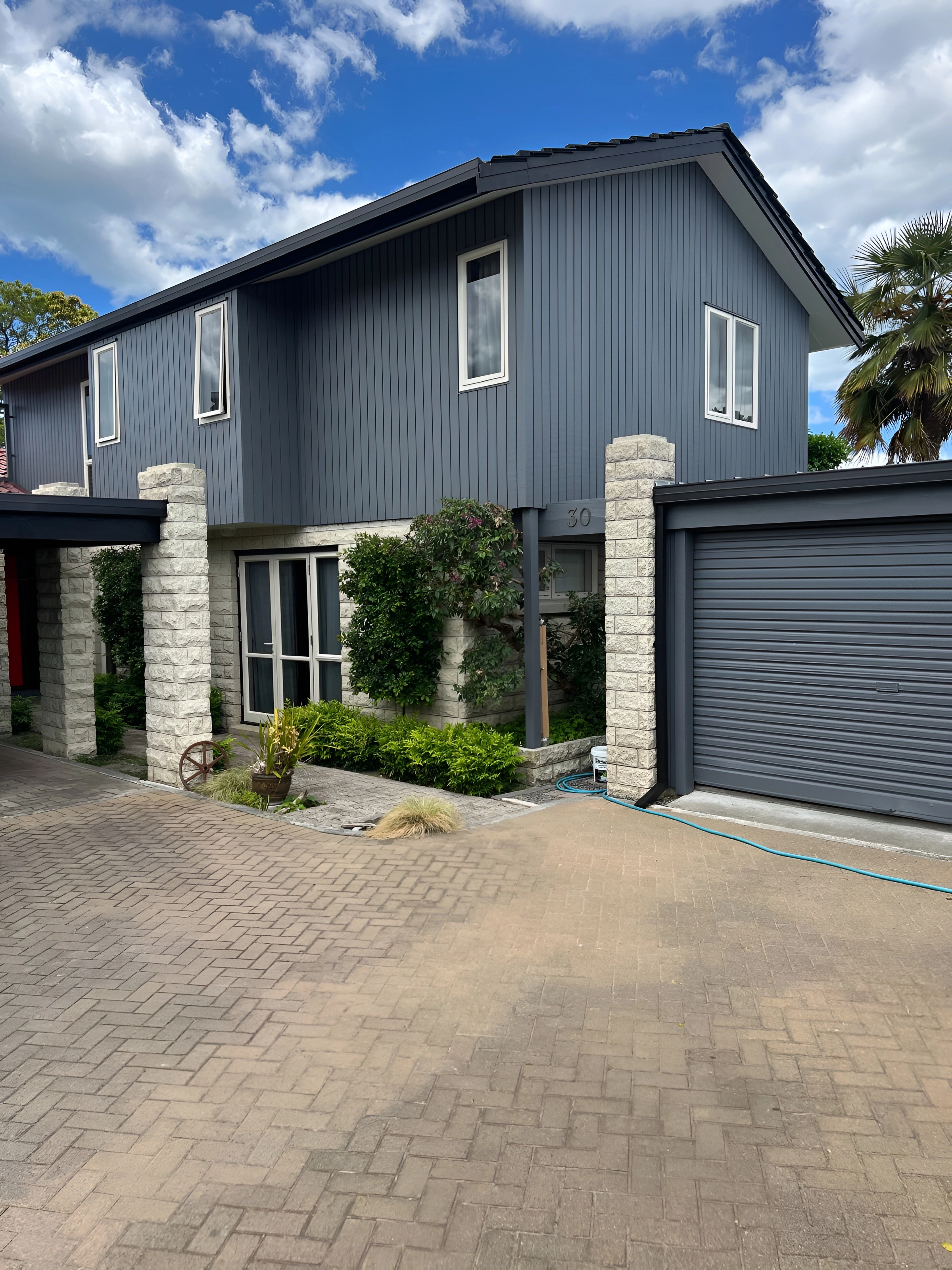 Exterior painting after Napier two storey home