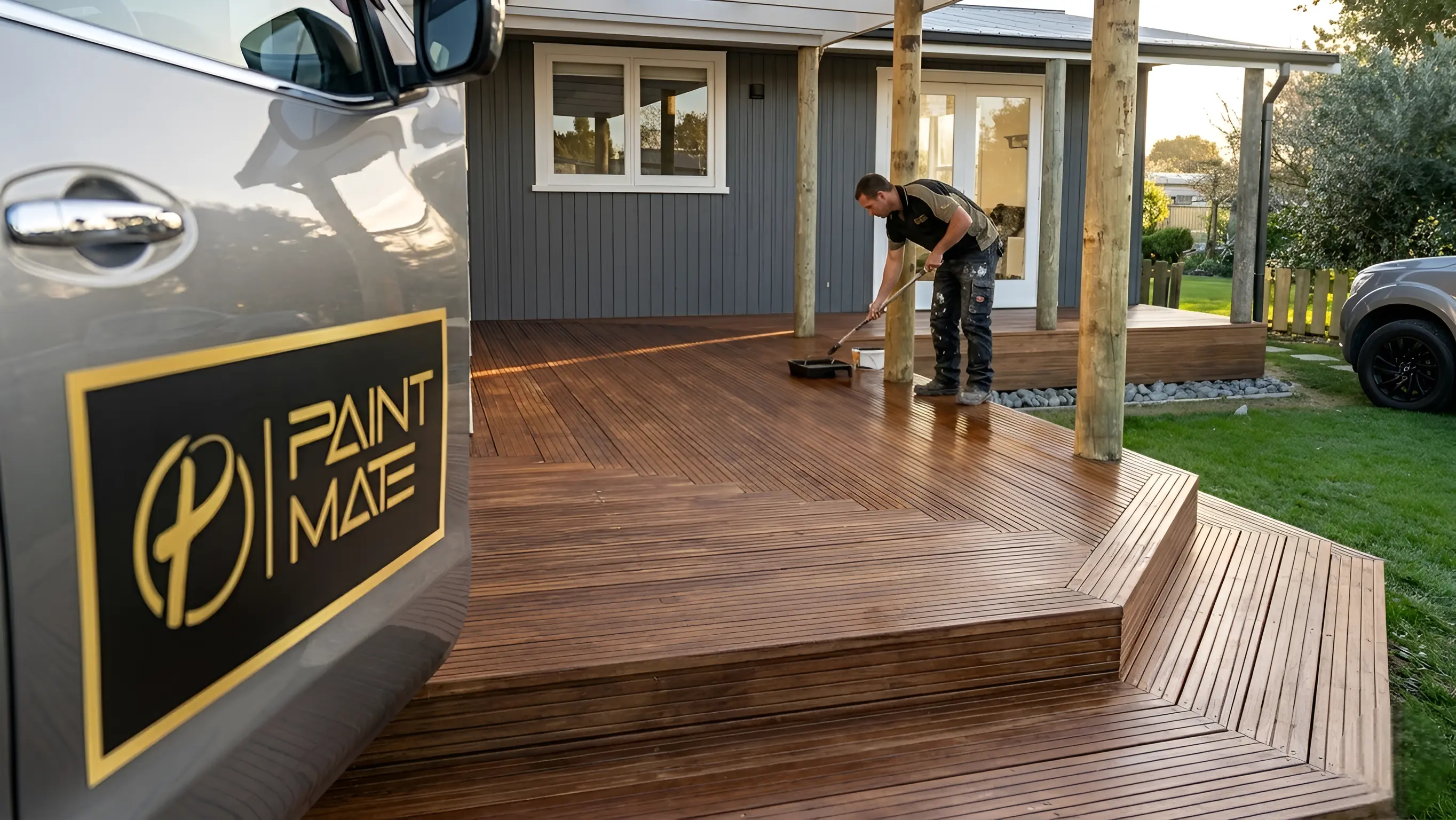 PaintMate branded van gold logo Hawkes Bay
