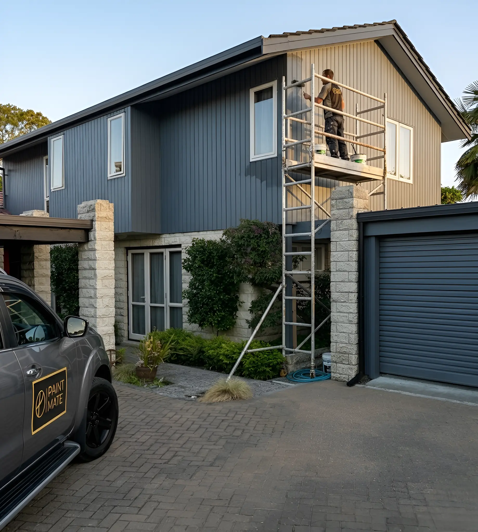 PaintMate Nissan Navara scaffolding Napier