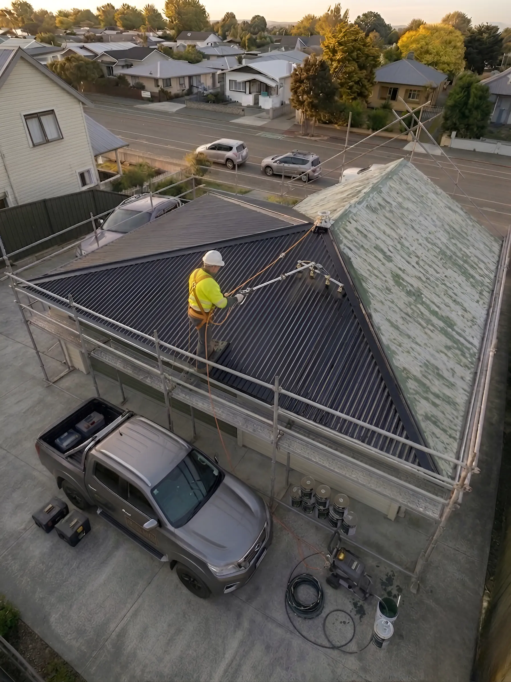 Iron roof painting Hawke's Bay — corrugated steel roof restoration PaintMate NZ