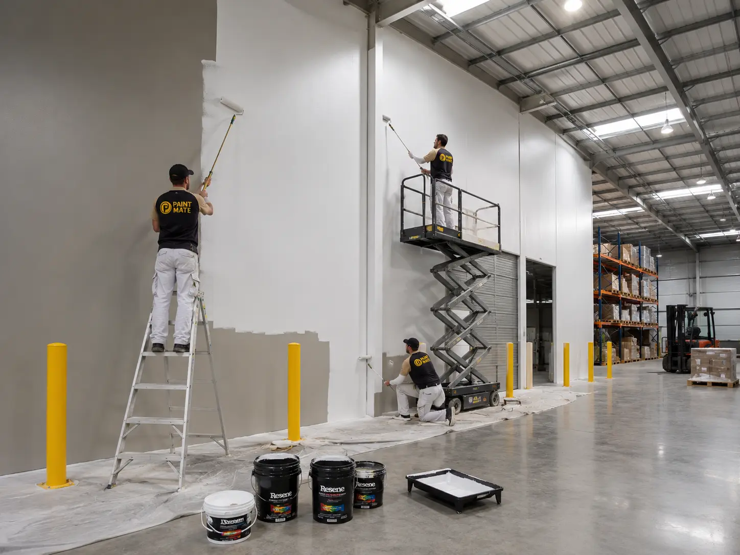 Warehouse painting Hawke's Bay industrial by PaintMate NZ